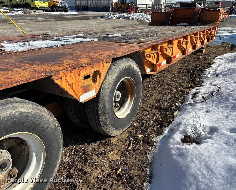 image for item DW7449 1973 Dorsey drop deck equipment trailer
