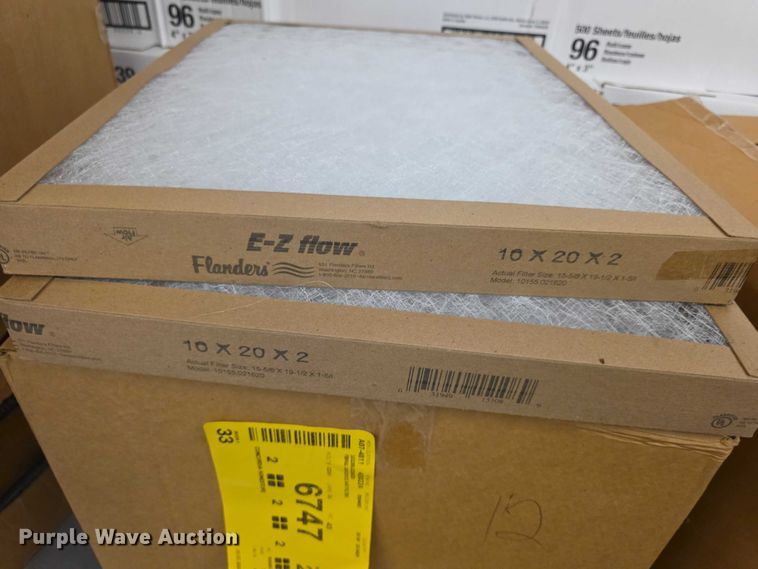 image for item DZ3967 Approximately 130 furnace air filters