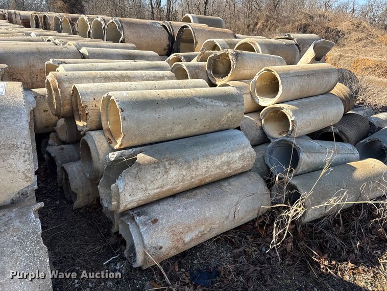 image for item DZ4385 Approximately (25) concrete culverts 