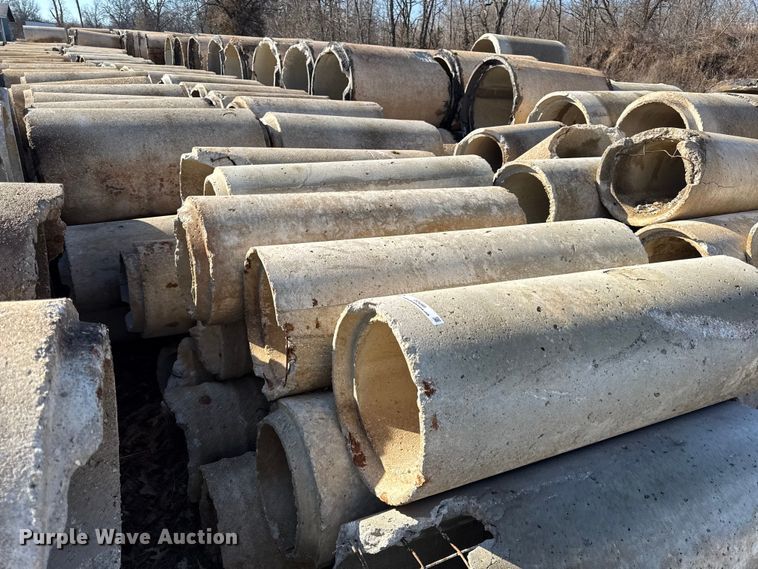 image for item DZ4385 Approximately (25) concrete culverts 