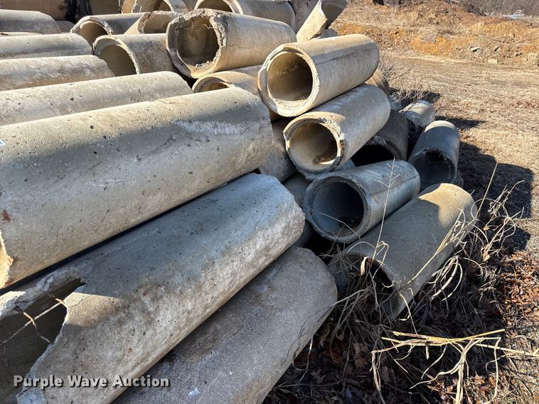 image for item DZ4385 Approximately (25) concrete culverts 