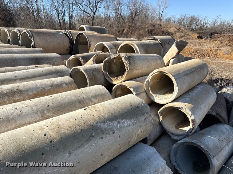 image for item DZ4385 Approximately (25) concrete culverts 