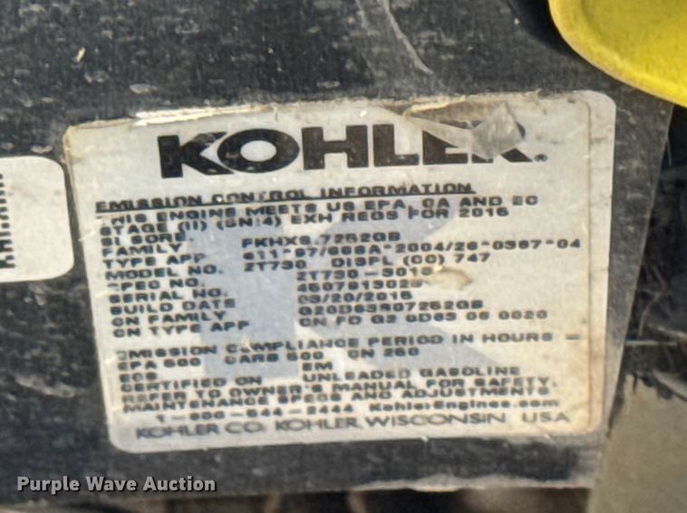 image for item EA2327 2015 Toro Titan MX 5400 ZTR lawn mower