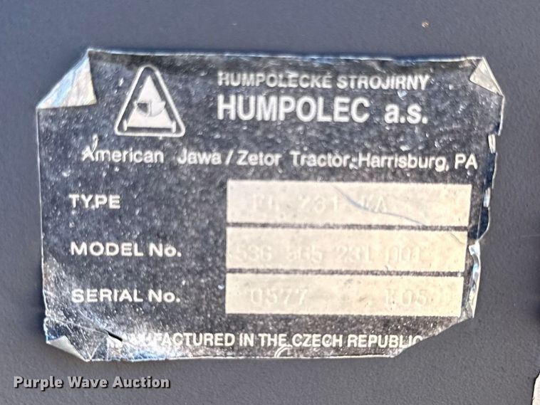 image for item EN0301 Zetor 5320 tractor