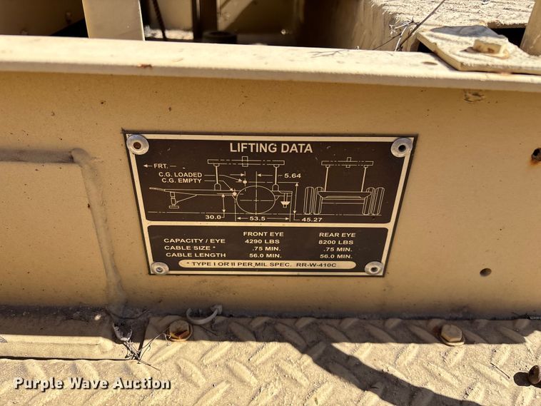 image for item EN5976 1993 U.S. Department of Defense MEP-805A generator