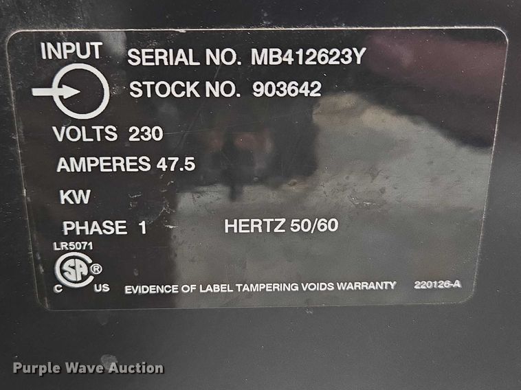 image for item ES2936 Miller Thunderbolt XL welder