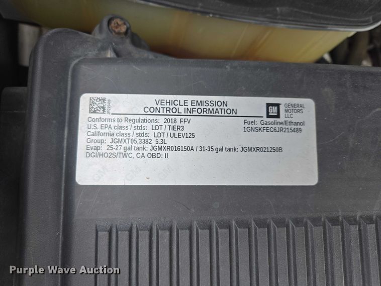 image for item ES2993 2018 Chevrolet Tahoe SUV