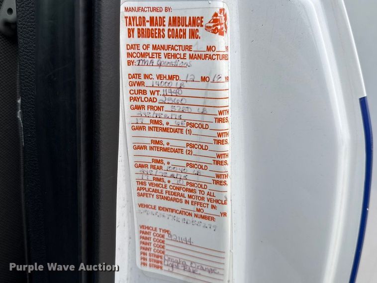 image for item ES5920 2019 Ford F350 Super Duty ambulance