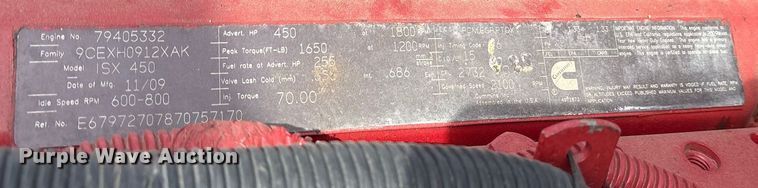 image for item ES8591 2010 International ProStar dump truck