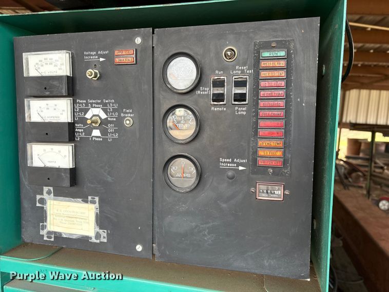 image for item ES8595 Onan 100 GenSet generator