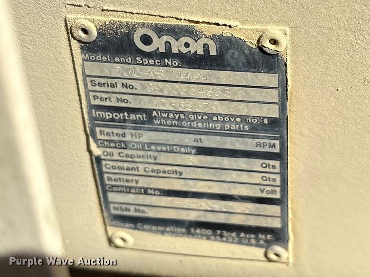 image for item ES8601 1990 Eastern Technologies M969AI fuel trailer