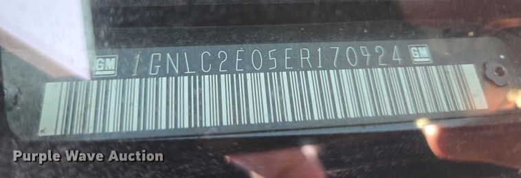 image for item ET1285 2014 Chevrolet Tahoe Police SUV