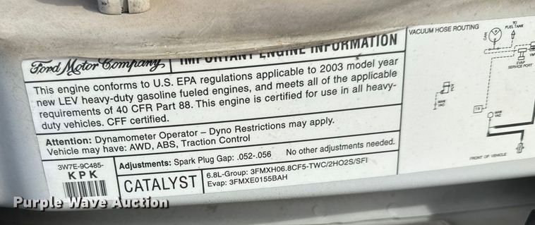 image for item ET1582 2003 Eldorado Aerotech E350 Super Duty shuttle bus