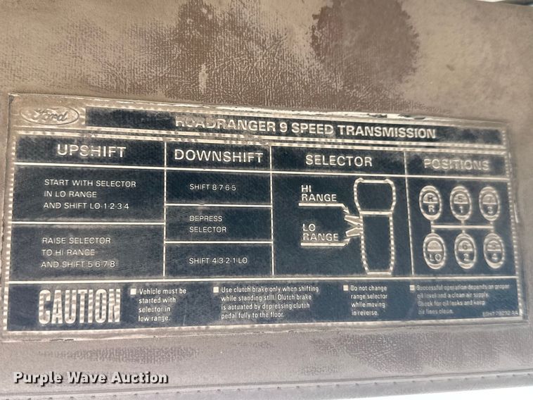 image for item ET1590 1994 Ford Aeromax L9000 dump truck