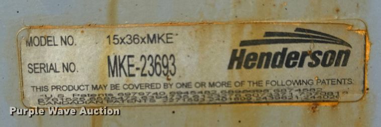 image for item ET1596 Henderson 15X36XMKE  dump bed