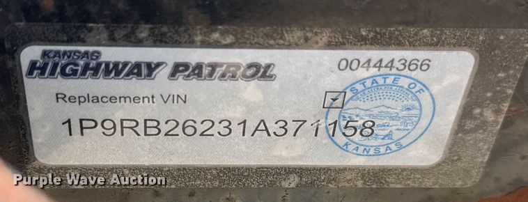 image for item ET1607 2001 Prot PRTB-20 recycle trailer