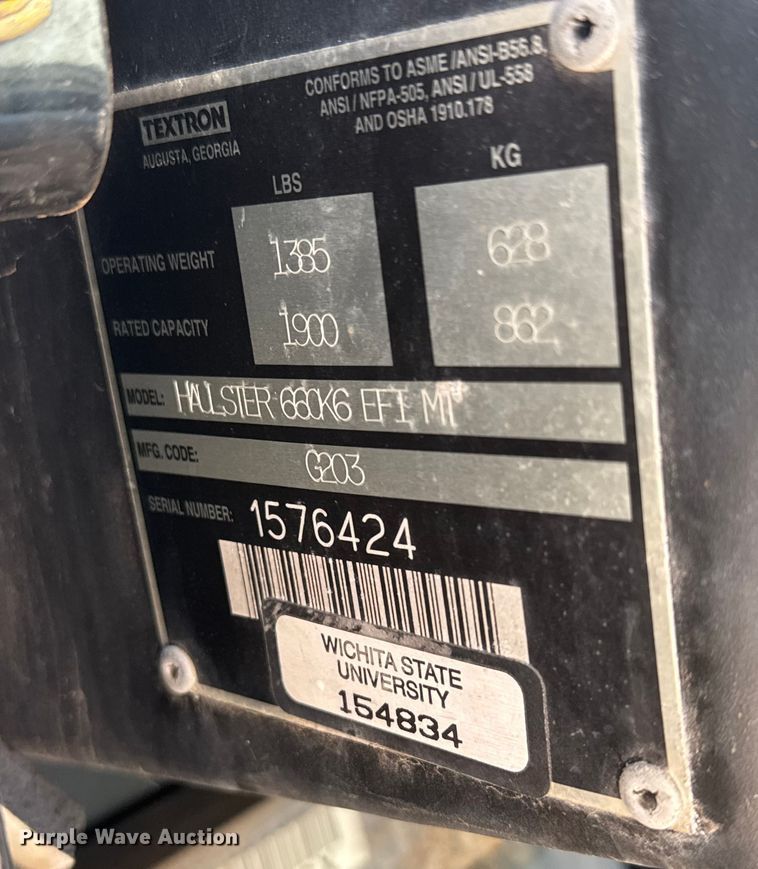 image for item ET1611 Cushman Haulster utility vehicle