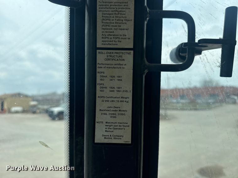 image for item EU4126 2006 John Deere 310SG backhoe