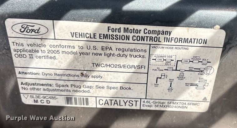 image for item EV2698 2005 Ford F150 Ext. Cab pickup truck