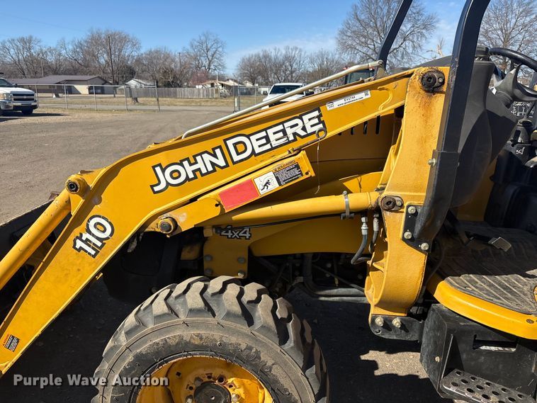 image for item EV2744 2008 John Deere 110 backhoe