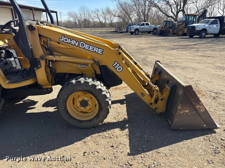 image for item EV2744 2008 John Deere 110 backhoe