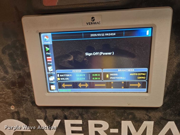 image for item EV5501 2015 Ver-Mac message board trailer