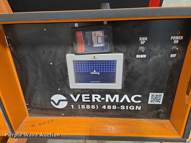 image for item EV5501 2015 Ver-Mac message board trailer