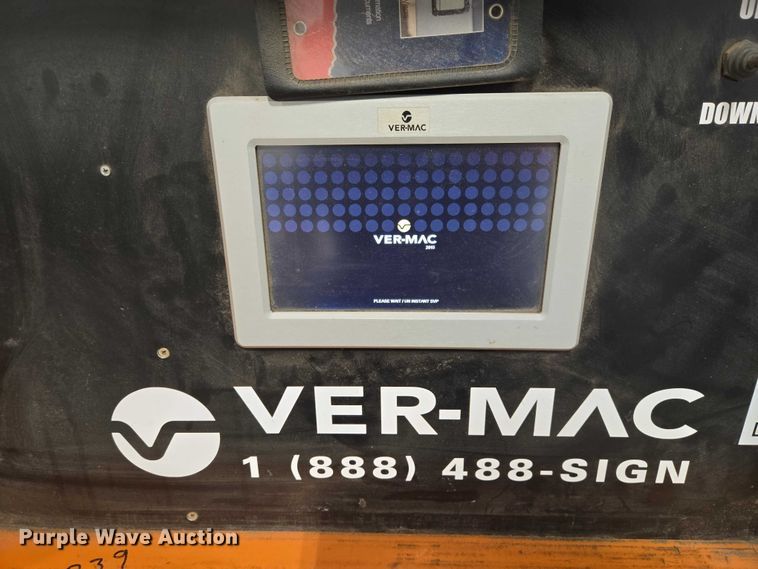 image for item EV5501 2015 Ver-Mac message board trailer