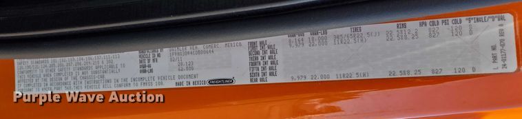 image for item EV5502 2012 Freightliner 114SD dump truck