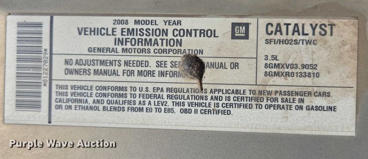 image for item EV5504 2008 Chevrolet Impala 