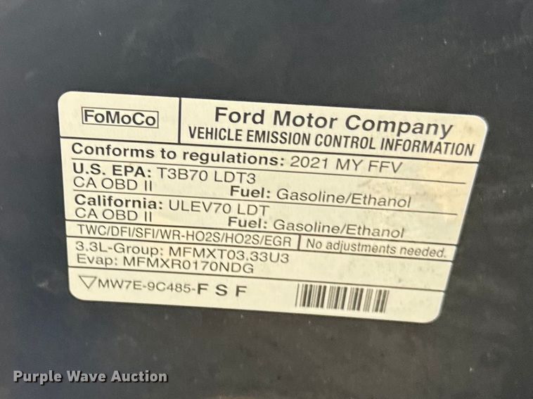 image for item FB0921 2021 Ford Explorer Police SUV