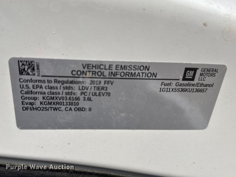 image for item FB0944 2019 Chevrolet Impala 