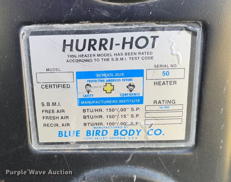 image for item FB3136 2001 Chevrolet Blue Bird school bus