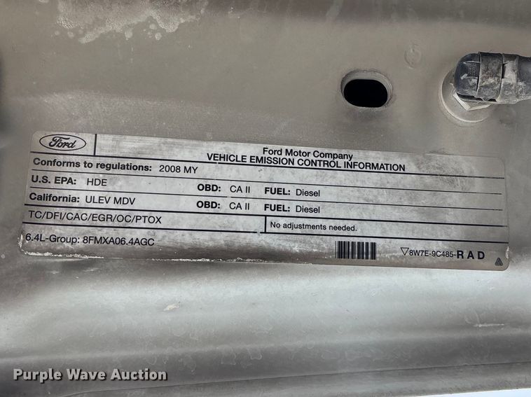 image for item FB3540 2008 Ford F350 utility bed pickup truck