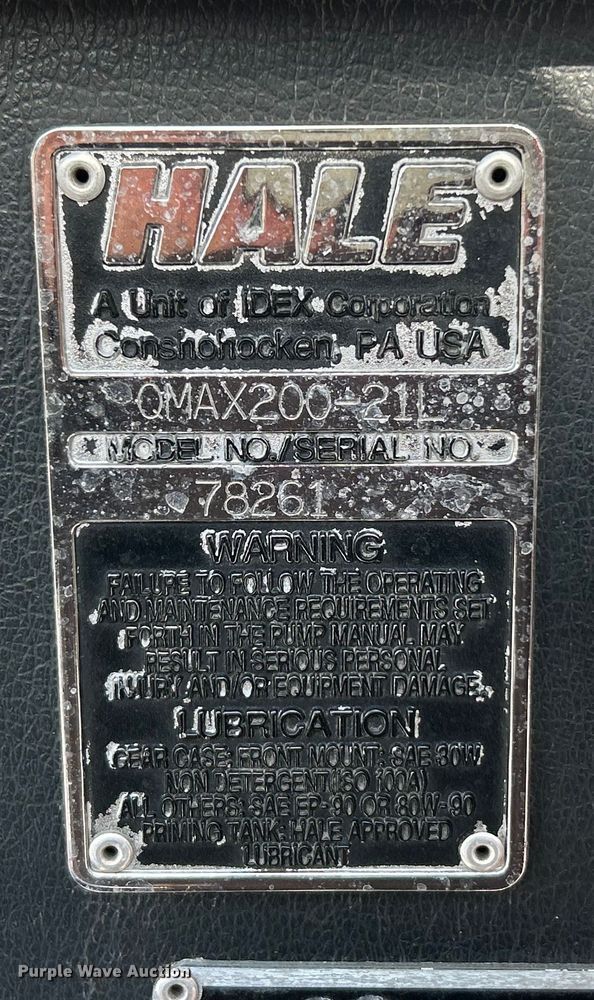 image for item FC5063 2000 American Lafrance Eagle ladder fire truck