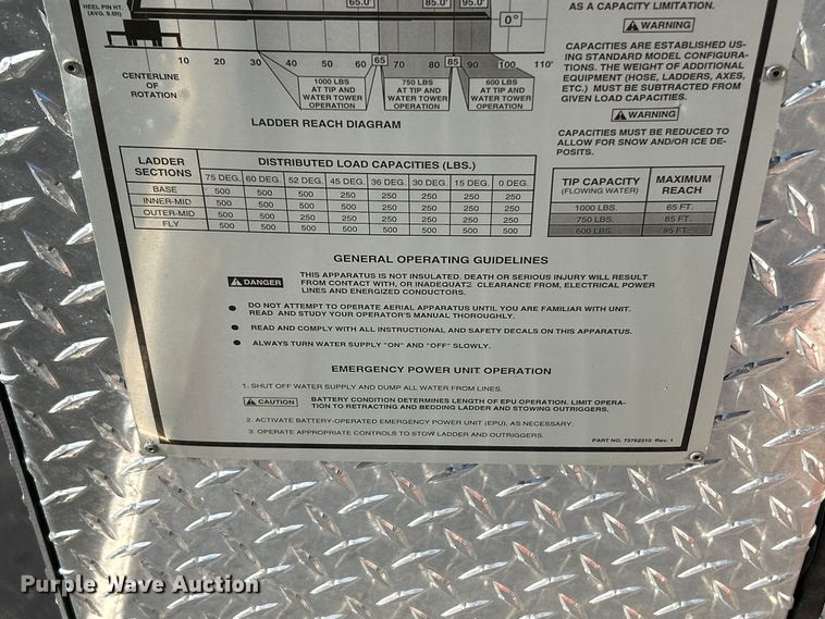 image for item FC5063 2000 American Lafrance Eagle ladder fire truck