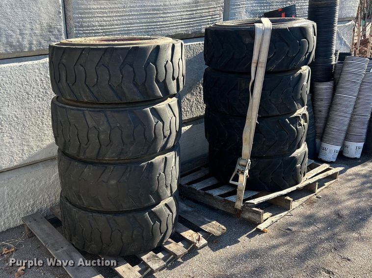 image for item FC5087 (8) Bobcat 12-16.5 tires and wheels