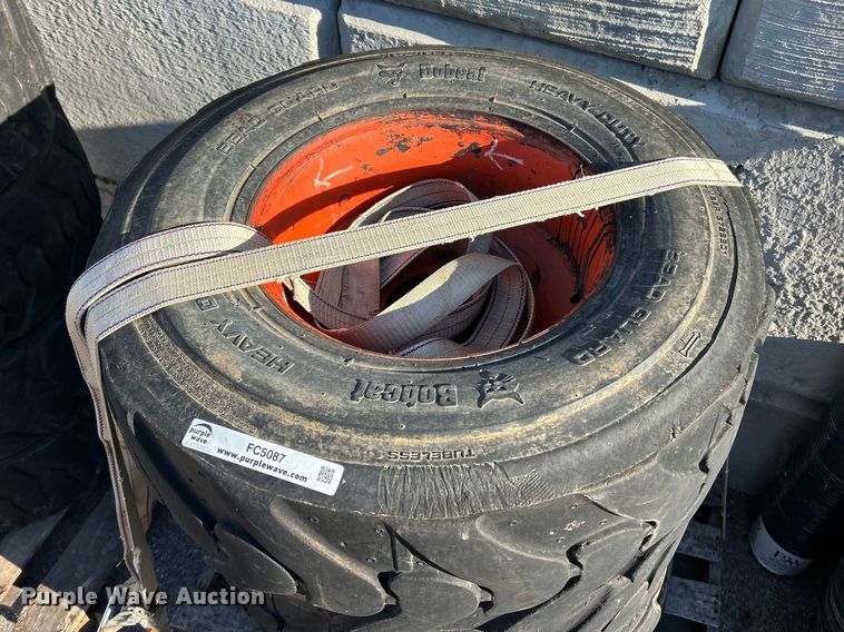 image for item FC5087 (8) Bobcat 12-16.5 tires and wheels