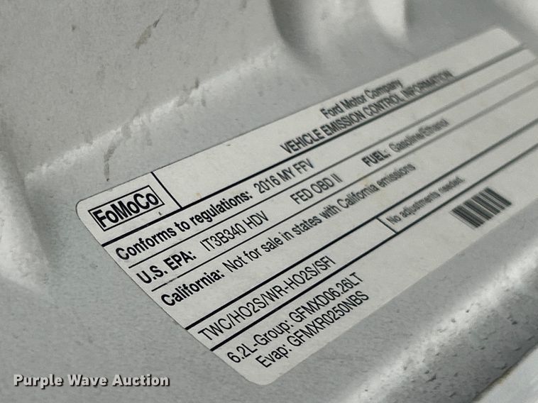 image for item FC5122 2016 Ford F250 Super Duty utility bed pickup truck