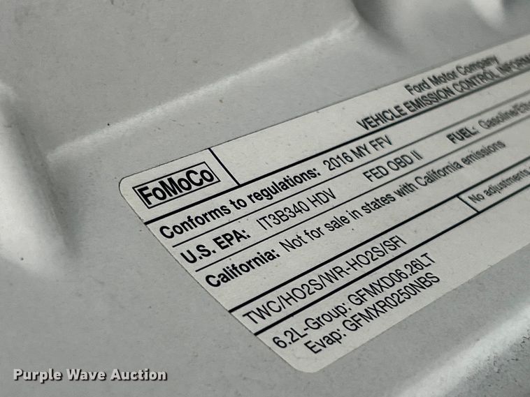 image for item FC5123 2016 Ford F250 Super Duty utility bed pickup truck