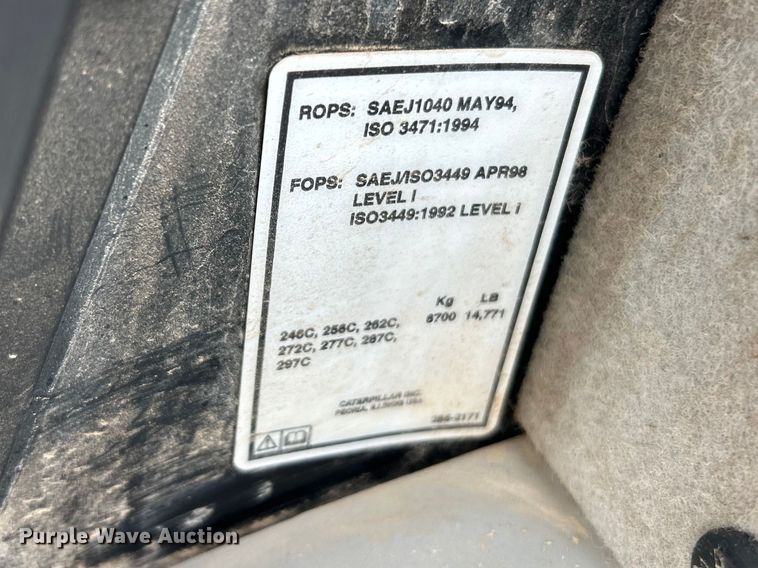 image for item FC5125 2011 Caterpillar 279C 