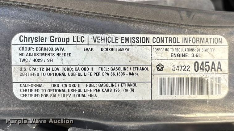 image for item FG0099 2013 Dodge Grand Caravan van