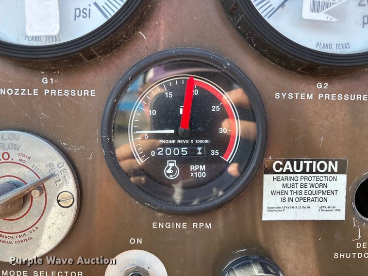 image for item FG0109 1990 Oshkosh pumper fire truck