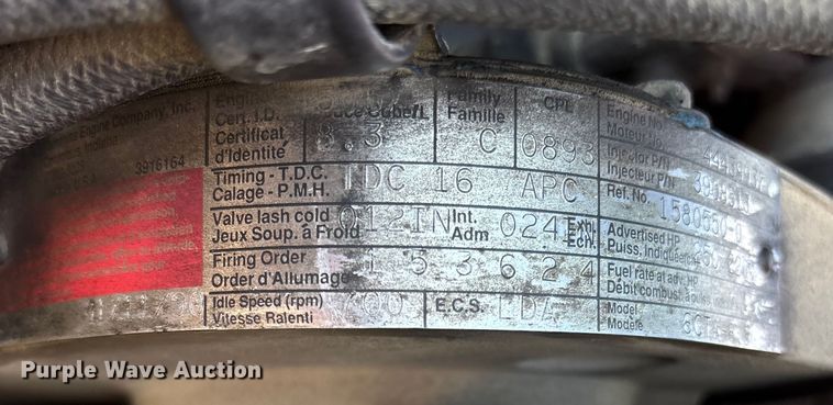 image for item FG0109 1990 Oshkosh pumper fire truck