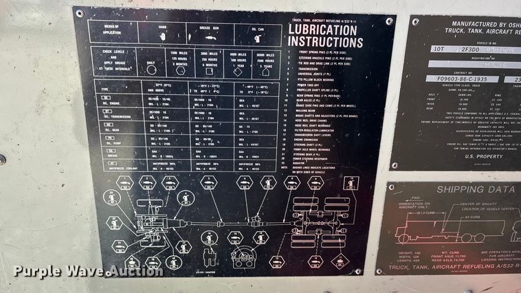 image for item FG0111 1990 Oshkosh pumper fire truck