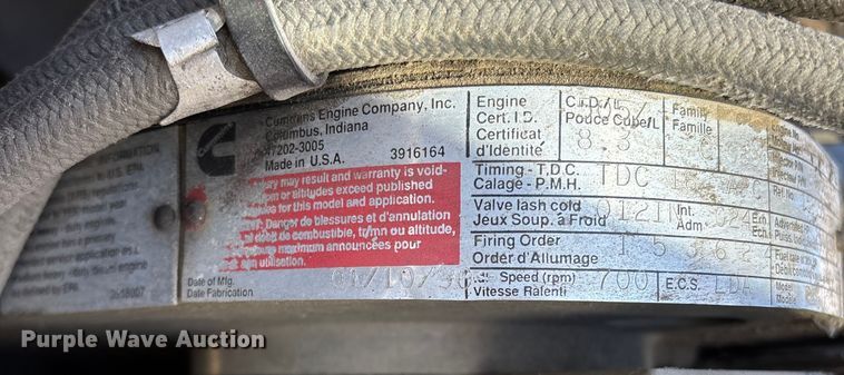 image for item FG0111 1990 Oshkosh pumper fire truck