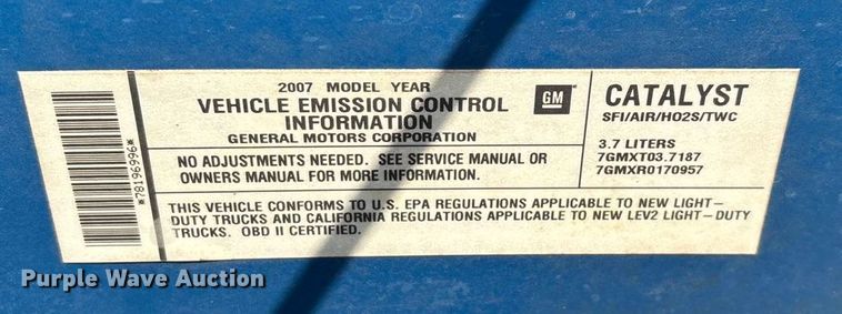 image for item FG0113 2007 Chevrolet Colorado Crew Cab pickup truck