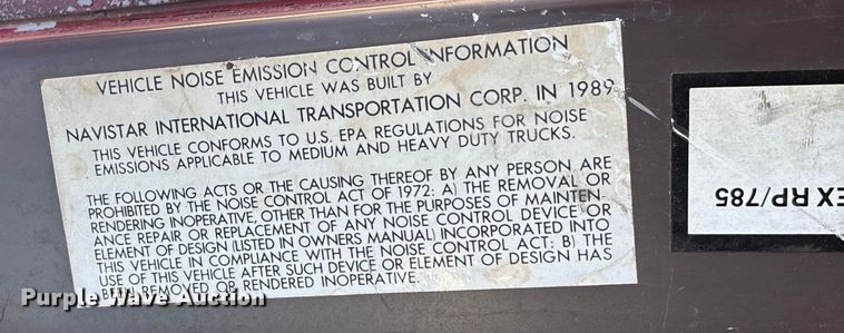 image for item FG0114 1990 International 4800 rescue truck