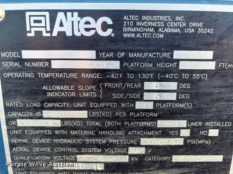 image for item FG2698 2016 RAM 5500HD bucket truck