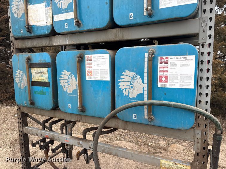 image for item FG2718 Pallet racking with oil tanks